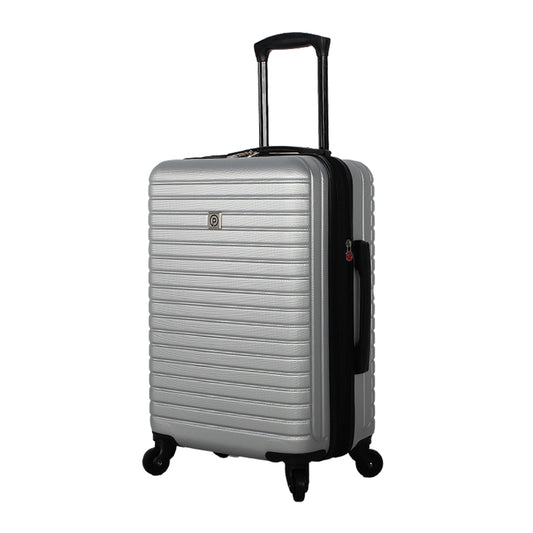 , Vacationer Hard Side 24 Expandable Checked Luggage, Silver